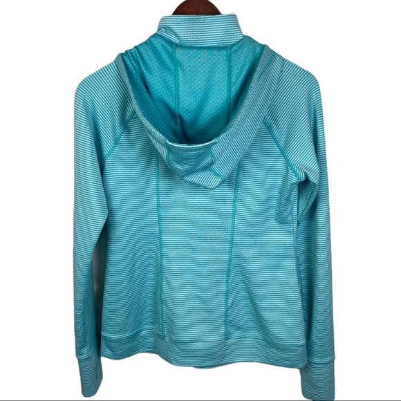 Tangerine Half Zip Striped Hoodie Size Small - Picture 2 of 7